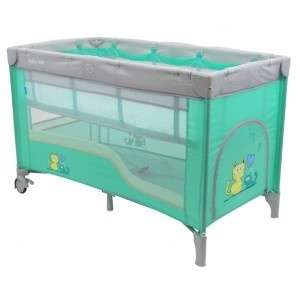 Baby Mix prémium emelhető magasságú Utazóágy #világoszöld
