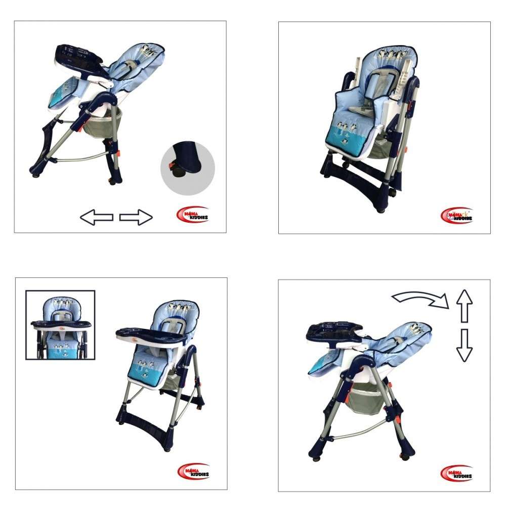 MamaKiddies ProComfort Etetőszék - Pingvin #kék + Ajándék