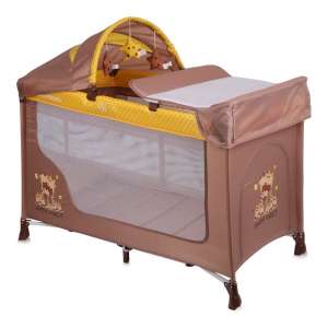 Lorelli San Remo 2+ Utazóágy - Happy Family #bézs-sárga 2018 30315244