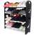 Black shoe rack, 12 pairs shoe storage, space saving, easy assembly, fully assembled