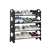 Black shoe rack, 12 pairs shoe storage, space saving, easy assembly, fully assembled