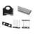 Shoe rack parts, black plastic and silver metal, easy assembly
