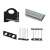 Shoe rack parts, black plastic and silver metal, easy assembly