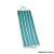 Blue and green striped cotton hammock, folded