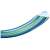 Comfortable cotton hammock, blue and green stripes