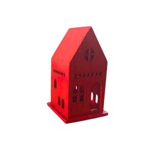 Fa Házikó Piros Kicsi 110959164 - Nonbrand Karácsonyi dekoráció