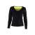 Black neoprene fitness shirt for women, long sleeve, size XXL