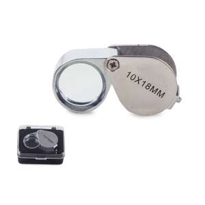 Összecsukható zsebes ékszernagyító 20x 18mm, acél