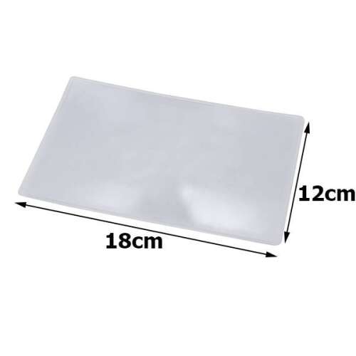 Olvasó nagyító kártya, Fresnel lencse 18x12cm 110962906