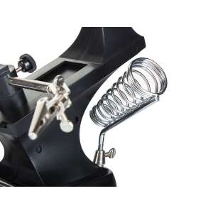 Nagyítóállvány krokodilcsipeszekkel, 2 cserélhető lencsével