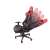 Irodai forgószék Gamer szék, fekete/piros v2 döntési mechanizmus
