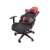 Irodai forgószék Gamer szék, fekete/piros v2 elölnézet párnák