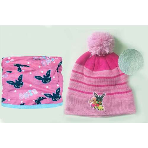 Set căciulă și eșarfă tricotată de iarnă Bing Bing pentru copii (3-6 ani)