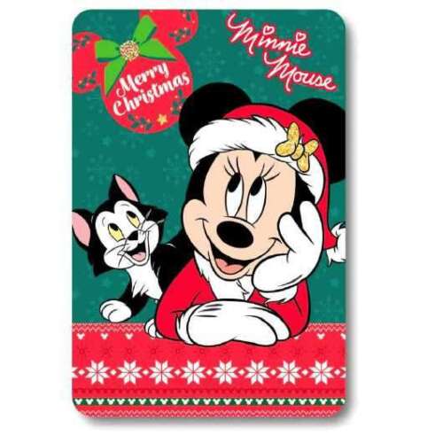 Dječja flis deka Disney Minnie Mouse Božić 100x140cm