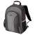 Targus Essential 15.4-16 inch laptop backpack, black and grey, side view with mesh pocket