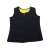Black neoprene fitness slimming shirt for weight loss, size XL, front view