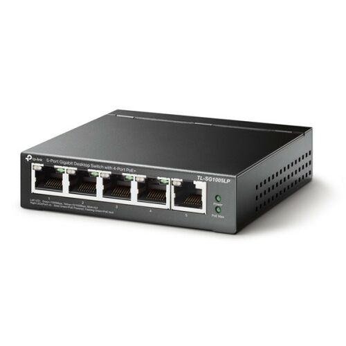 TP-Link TL-SG1005LP 5x10/100/1000Mbps LAN port 4xPoE+ nem menedzselhető asztali switch (TL-SG1005LP) 125922491