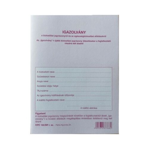 KPE.160/BP Technikai Kiskönyv 125754632