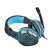 Fury Hellcat gaming headset with microphone, blue, side view