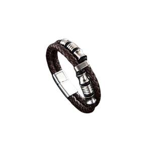 Andrés férfi karkötő - barna