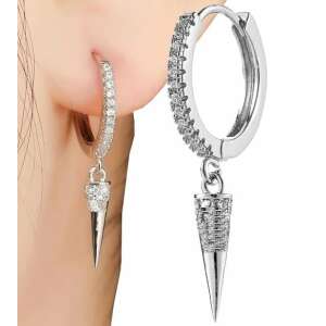 Elegantné dámske náušnice z nehrdzavejúcej ocele 316L so zirkónmi, antialergické, výška: 2 cm 110985654 - Dámske doplnky