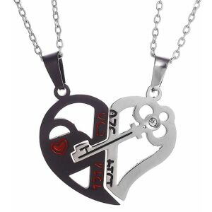 Zladené náhrdelníky BEST FRIENDS so srdcom a kľúčom - Dámske doplnky