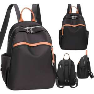 Čierny mestský batoh pre ženy, mäkký syntetický materiál, rôzne pohľady - Batohy