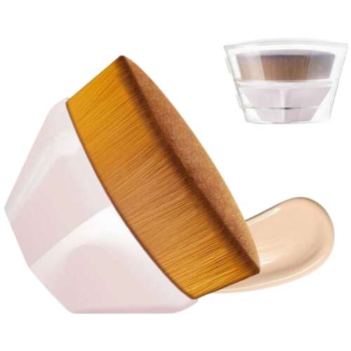 Professzionális krémkefe, szintetikus sörték, műanyag nyél, 6 cm x 4,2 cm 110990096