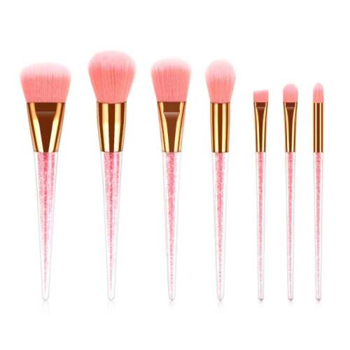 7 db-os sminkecset készlet, rózsaszín, arany kupakkal, szintetikus anyag 110992287