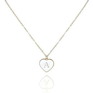 14k aranyozott rozsdamentes acél nyaklánc, világos arany, méretek: 40 + 1,5 cm