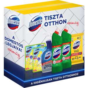 Pachet Domestos Tiszta Otthon, include spray dezinfectant Domestos, șervețele, blocuri WC și produse de curățare - Produse de curățare generală