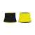 Neoprene fitness belt for training, size M, black, showing the yellow inner layer