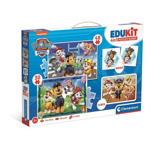 Clementoni Edukit Mancs Őrjárat 4 az 1-ben játékgyűjtemény doboz - Puzzle és kirakó