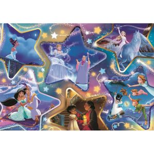 Ukończone puzzle Clementoni Disney Magiczne chwile 104 elementy, z scenami Disneya - Puzzle