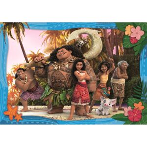 Fertiges Disney Vaiana 2 104-teiliges Clementoni Super Puzzle mit Vaiana, Maui und Freunden - Disney Puzzle