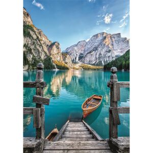 Braies See in den Dolomiten, Italien Puzzlebild - Puzzle