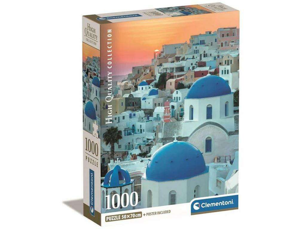 -CLE Puzzle 1000 Kompaktes Santorin 39912