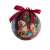 Piros karácsonyi gömbök lovacskával 7cm 14db 110997655