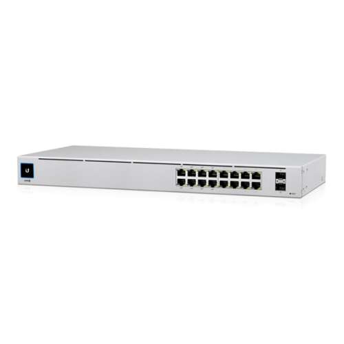 Ubiquiti USW-16-POE 16-portni Gigabit Ethernet switch s 8 PoE+ portovima i 2 SFP portovima