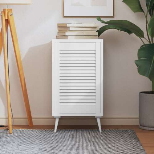 vidaXL fehér tömör fenyőfa lamellás szekrényajtó - 61,5 x 39,4 cm - Szekrényajtó
