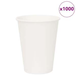 vidaXL 1000 db fehér papír kávéscsészék 12oz 300ml 111003493 - Eldobható pohár