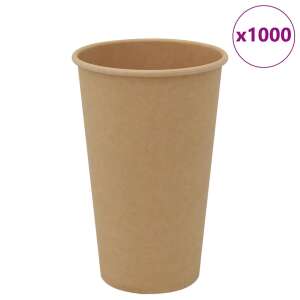 vidaXL 1000 db barna papír kávéscsészék 16oz 400ml 111003549 - Eldobható pohár
