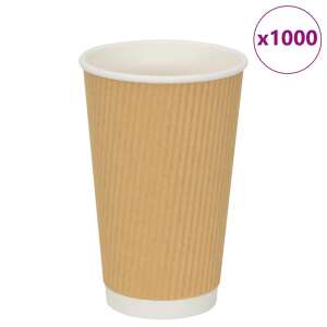 vidaXL 500 db barna papír kávéscsészék 16oz 400ml 111003609 - Eldobható pohár
