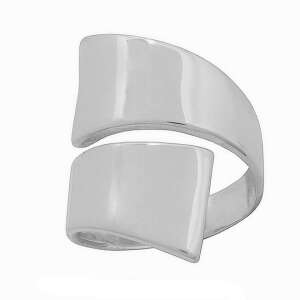 Széles eltolt gyűrű, mutatós ezüst ékszer minden méretben / 56 m 111005818 - Női ékszer