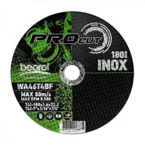 Disc de tăiere Beorol ProCut 180 mm pentru oțel inoxidabil, grosime 1,6 mm - Accesorii de șlefuire