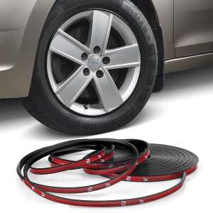 Avex öntapadós felnivédő karima, rugalmas műanyag, 8m hosszú, fekete