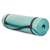 Green yoga mat, 60x180cm, with carrying strap, rolled up