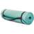 Green yoga mat, 60x180cm, with carrying strap, rolled up