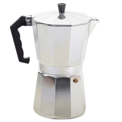 Aluminum stovetop espresso maker, 12 cup moka pot