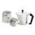 Aluminum coffee maker, 12 cups, 600ml, disassembled